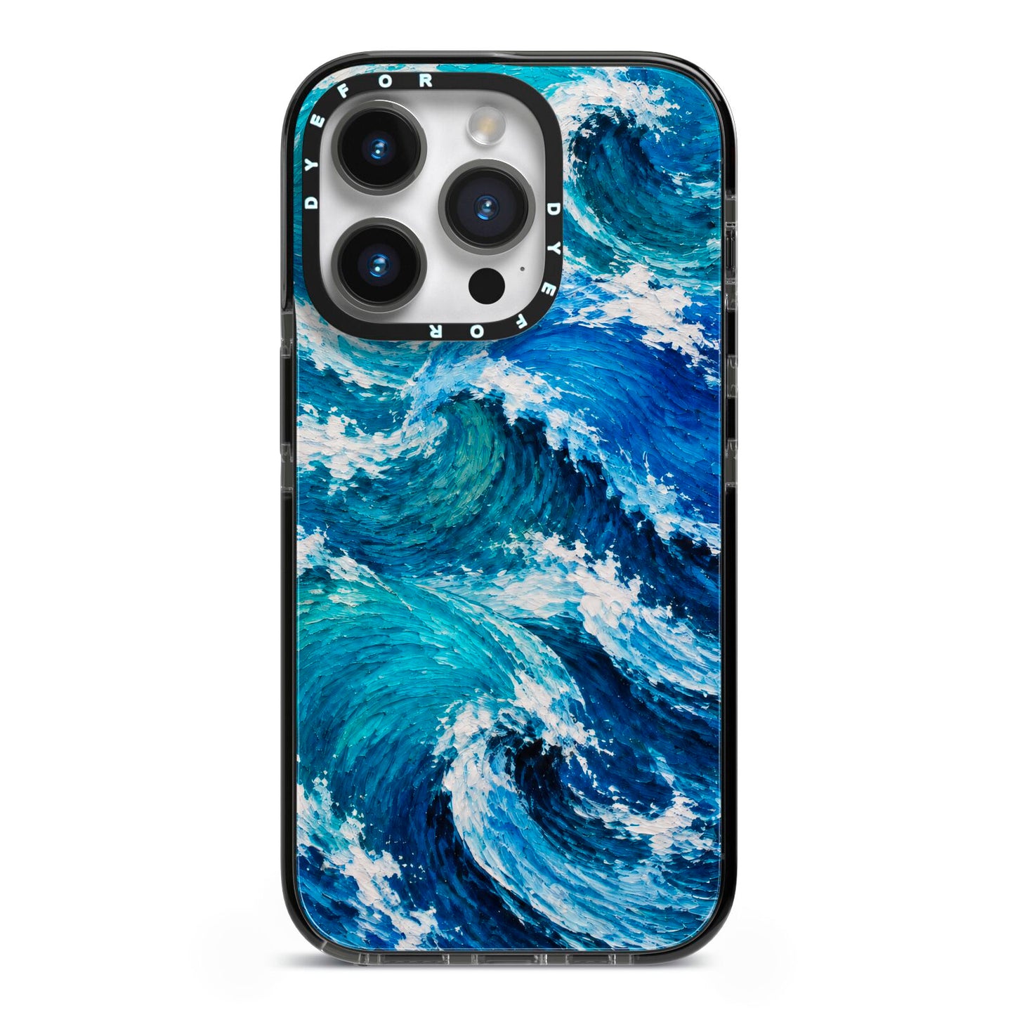 Atlantic Rush iPhone 14 Pro Black Impact Case on Silver phone