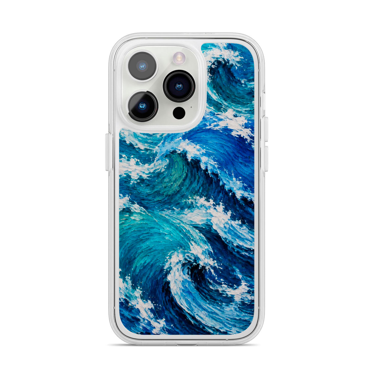 Atlantic Rush iPhone 14 Pro Clear Tough Case Silver