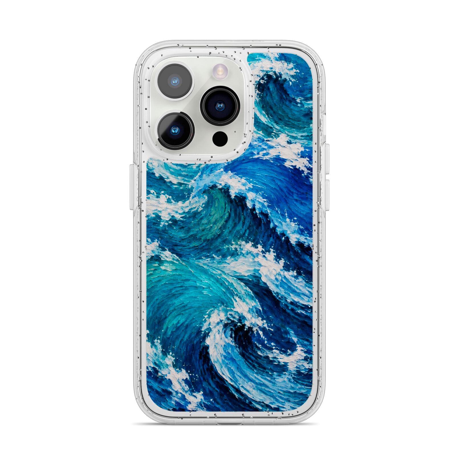 Atlantic Rush iPhone 14 Pro Glitter Tough Case Silver