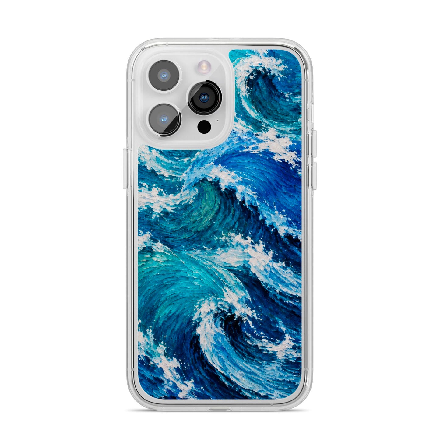 Atlantic Rush iPhone 14 Pro Max Clear Tough Case Silver