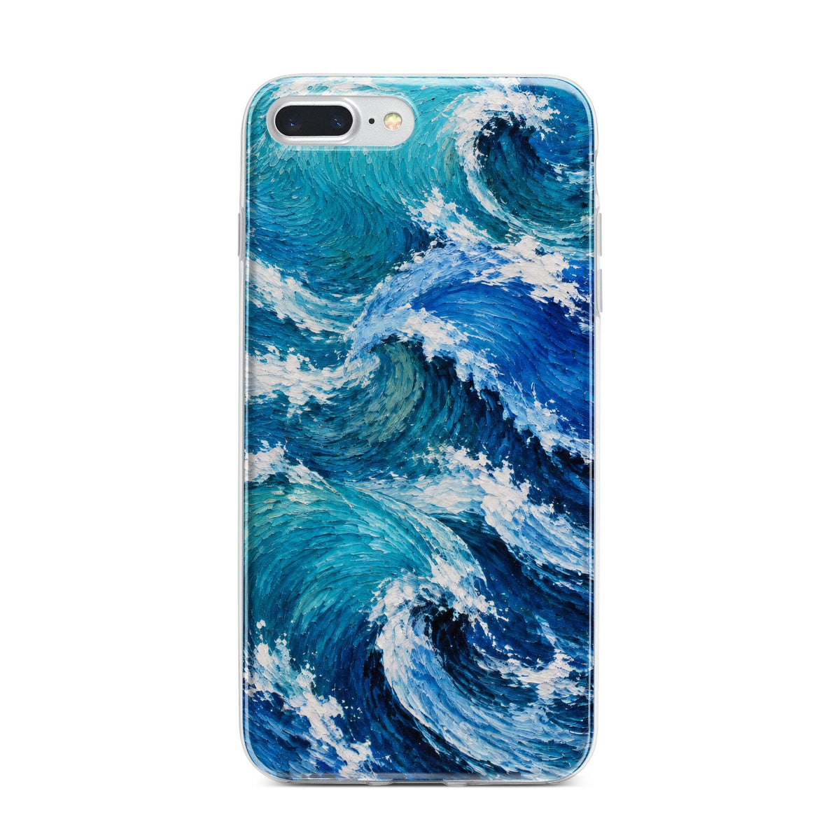 Atlantic Rush iPhone 7 Plus Bumper Case on Silver iPhone