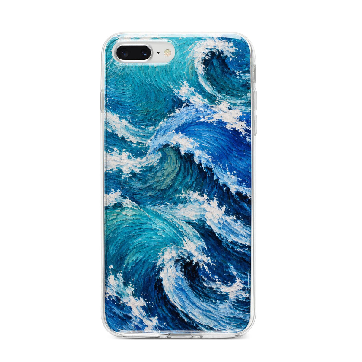 Atlantic Rush iPhone 8 Plus Bumper Case on Silver iPhone