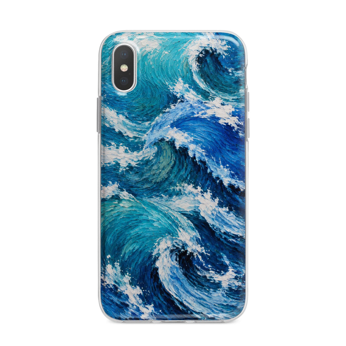 Atlantic Rush iPhone X Bumper Case on Silver iPhone Alternative Image 1
