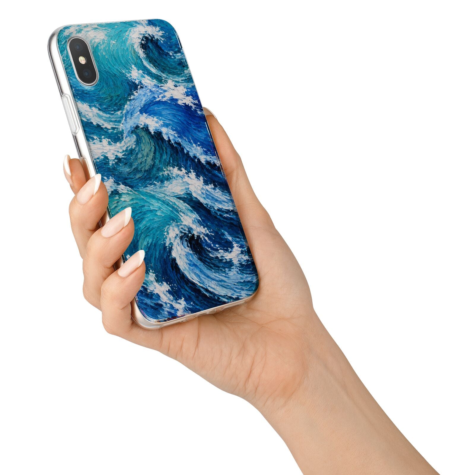 Atlantic Rush iPhone X Bumper Case on Silver iPhone Alternative Image 2