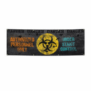 Authorised Personnel Halloween 6x2 Banner
