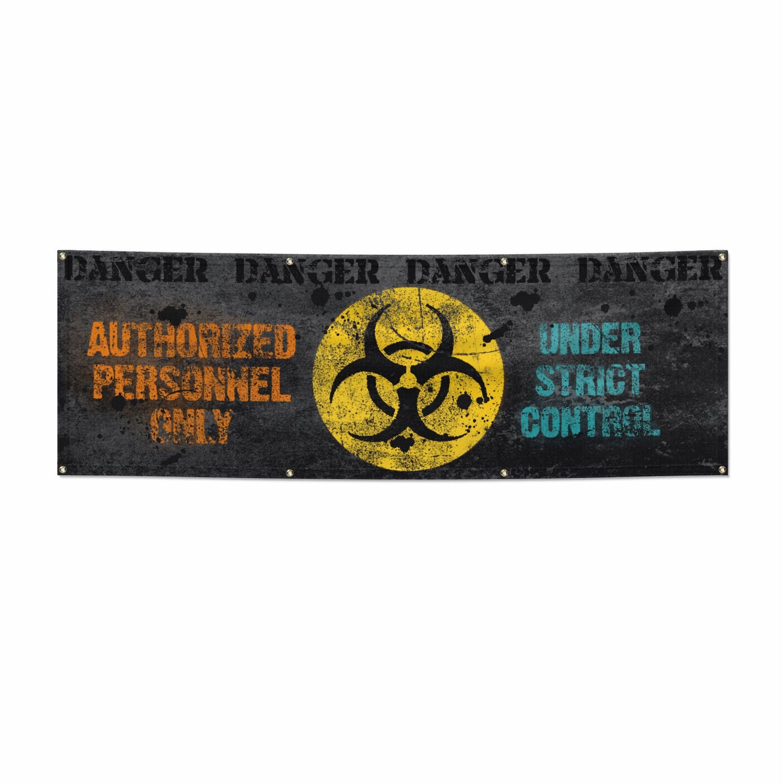 Authorised Personnel Halloween 6x2 Banner