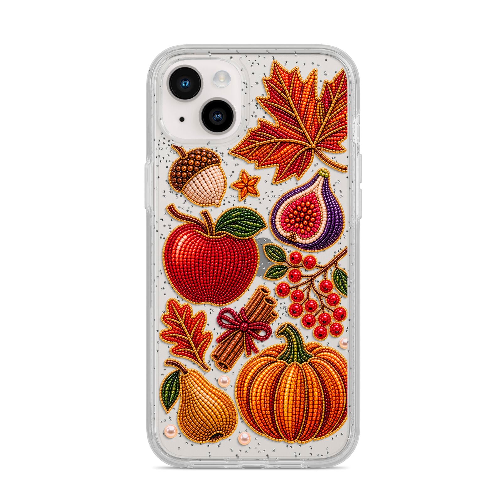Autumn Orchard Charms iPhone 14 Plus Glitter Tough Case Starlight