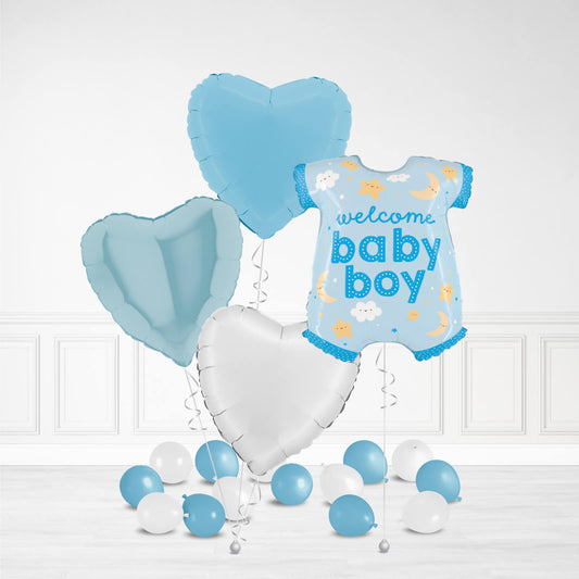 Willkommen Baby Boy Ballon