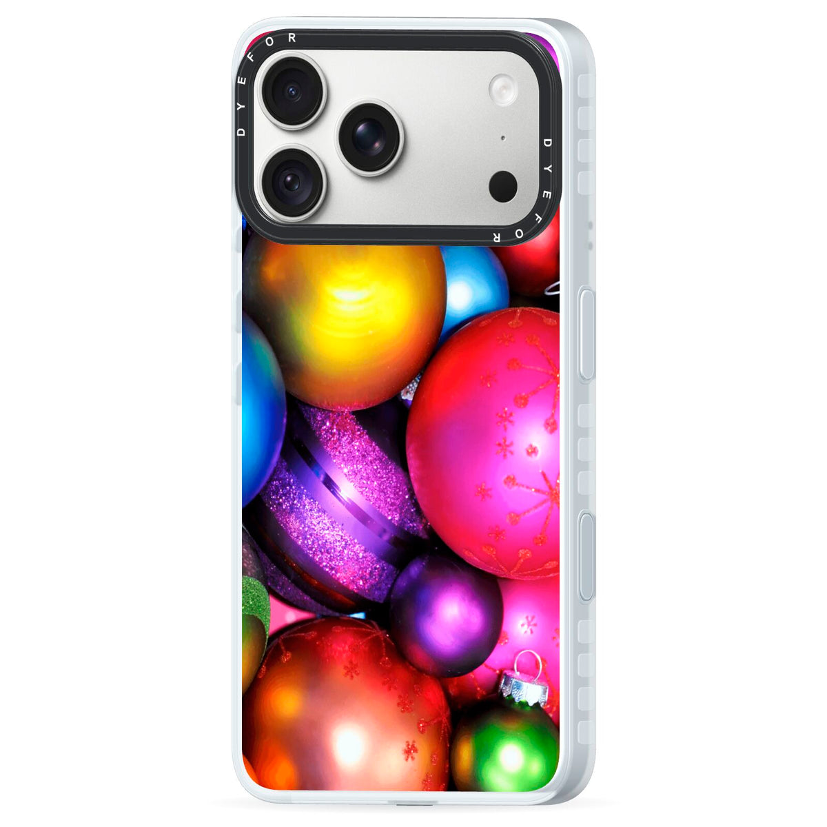 Bauble iPhone 18 Pro Max Black Impact Pre order Case Side Angle on Silver phone