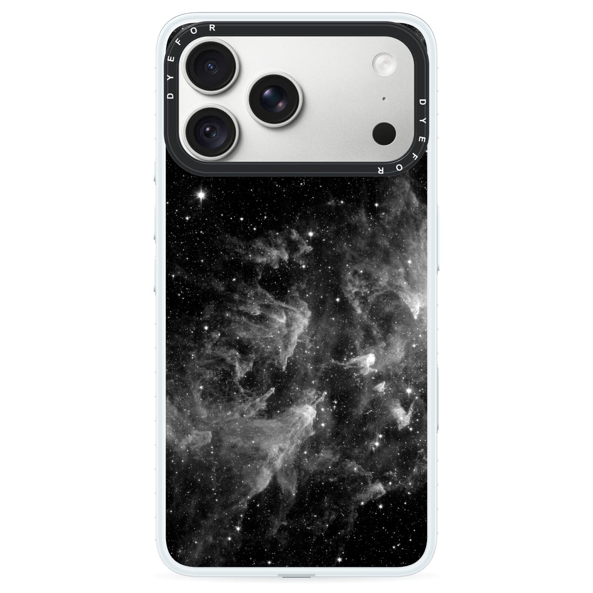 Black Space iPhone 18 Pro Black Impact Pre order Case on Silver phone