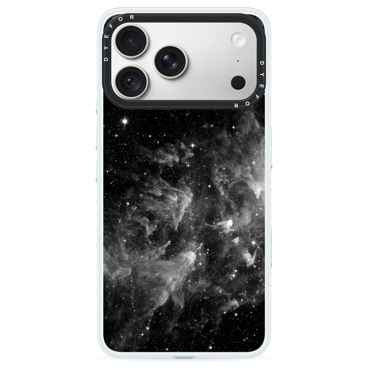 Black Space iPhone 18 Pro Max Black Impact Pre order Case on Silver phone