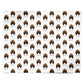 Bloodhound Icon with Name Personalised Wrapping Paper Alternative