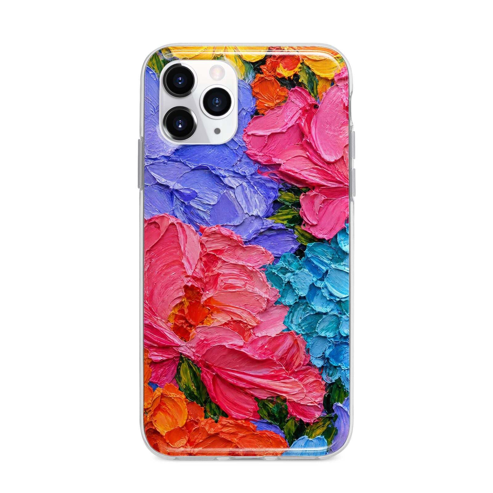 Bloom Riot Apple iPhone 11 Pro in Silver with Bumper Case
