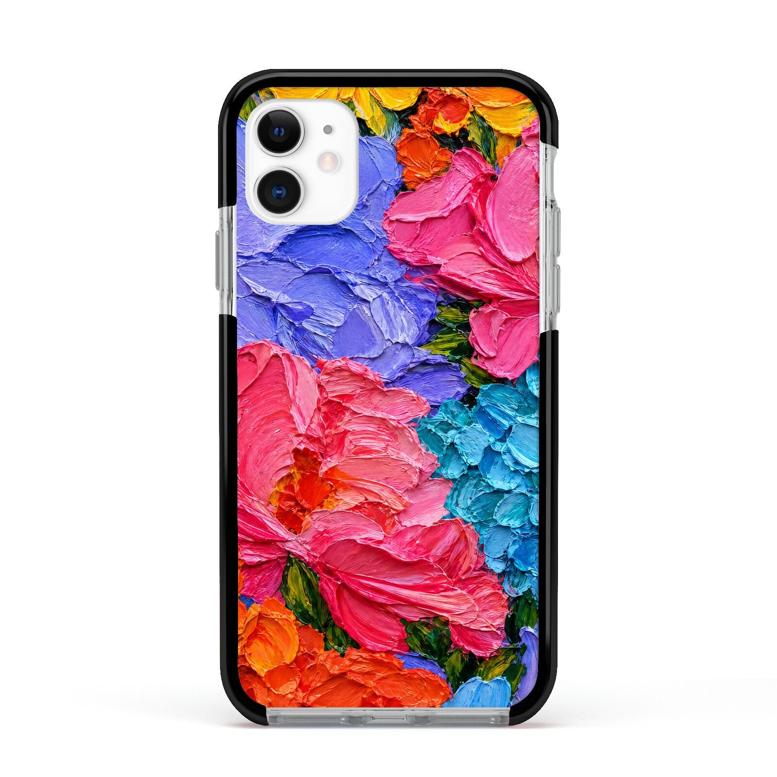 Bloom Riot Apple iPhone 11 in White with Black Impact Case