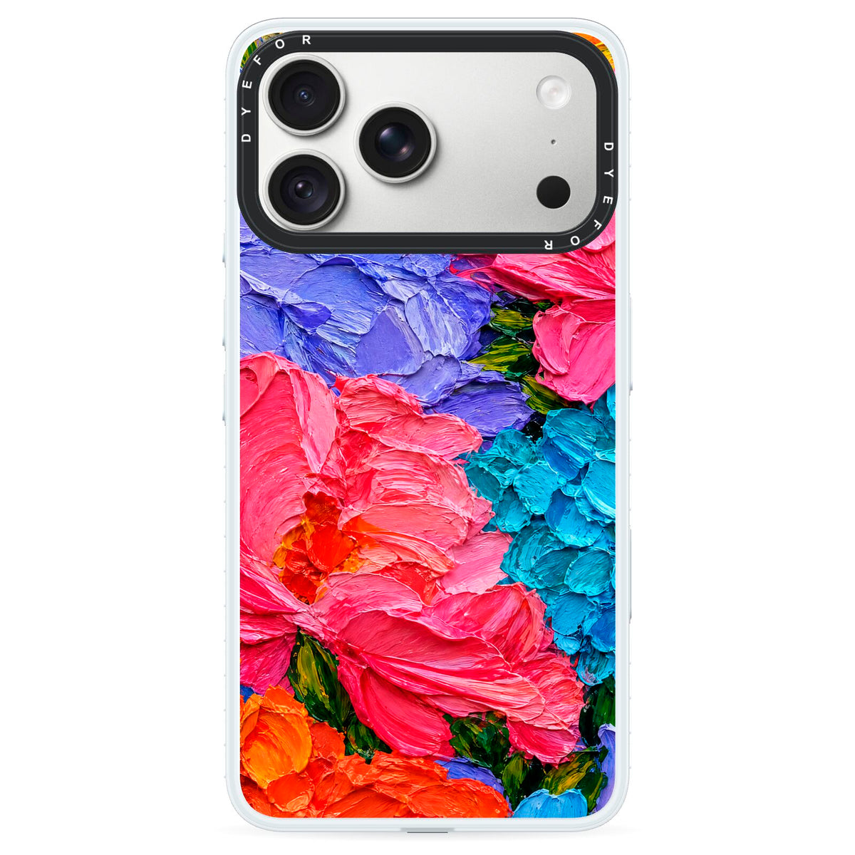 Bloom Riot iPhone 18 Pro Max Black Impact Pre order Case on Silver phone