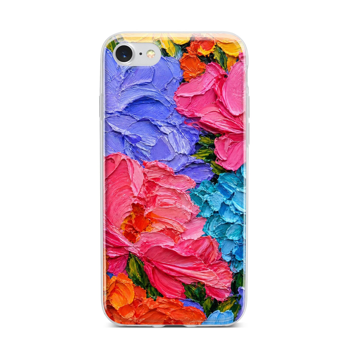 Bloom Riot iPhone 7 Bumper Case on Silver iPhone