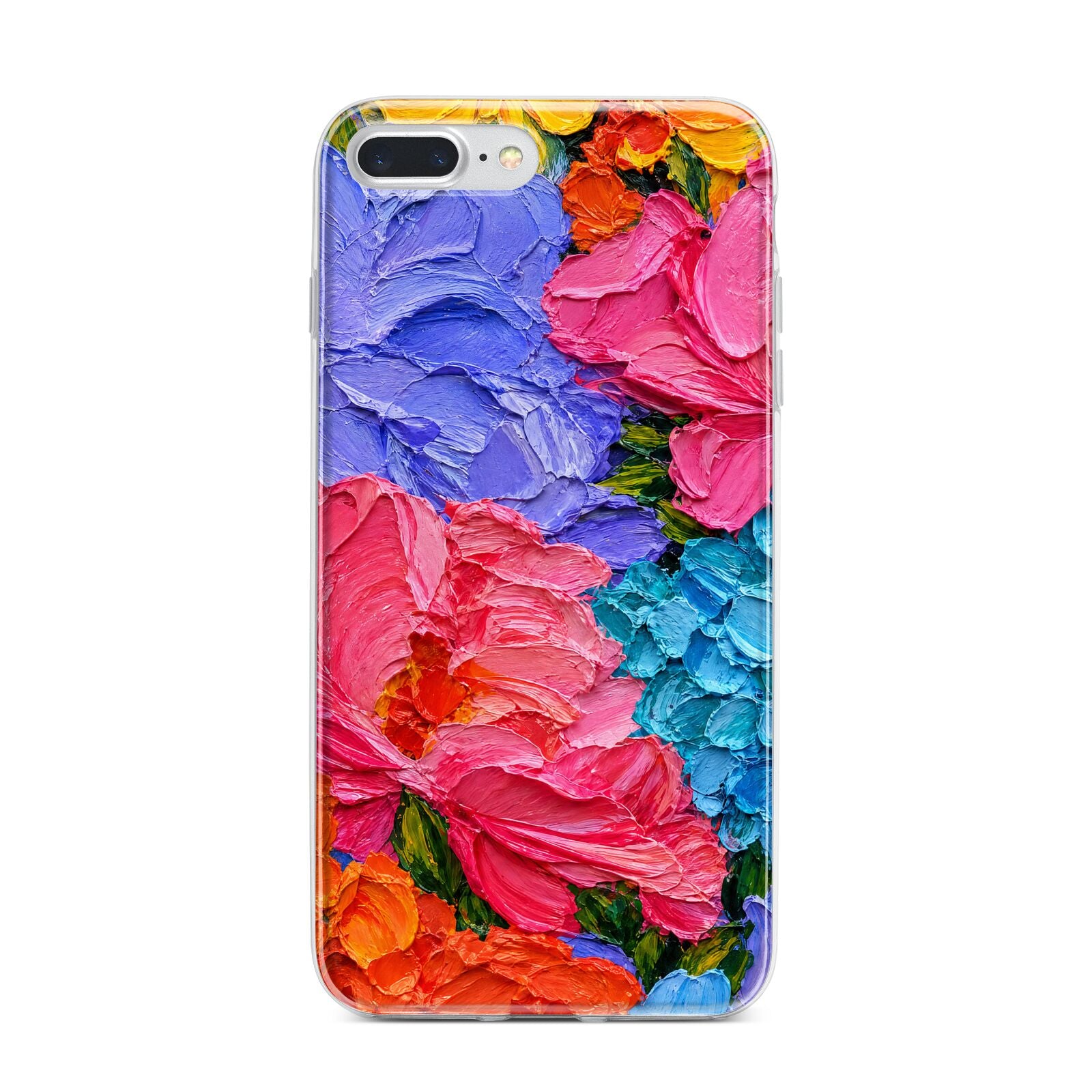 Bloom Riot iPhone 7 Plus Bumper Case on Silver iPhone