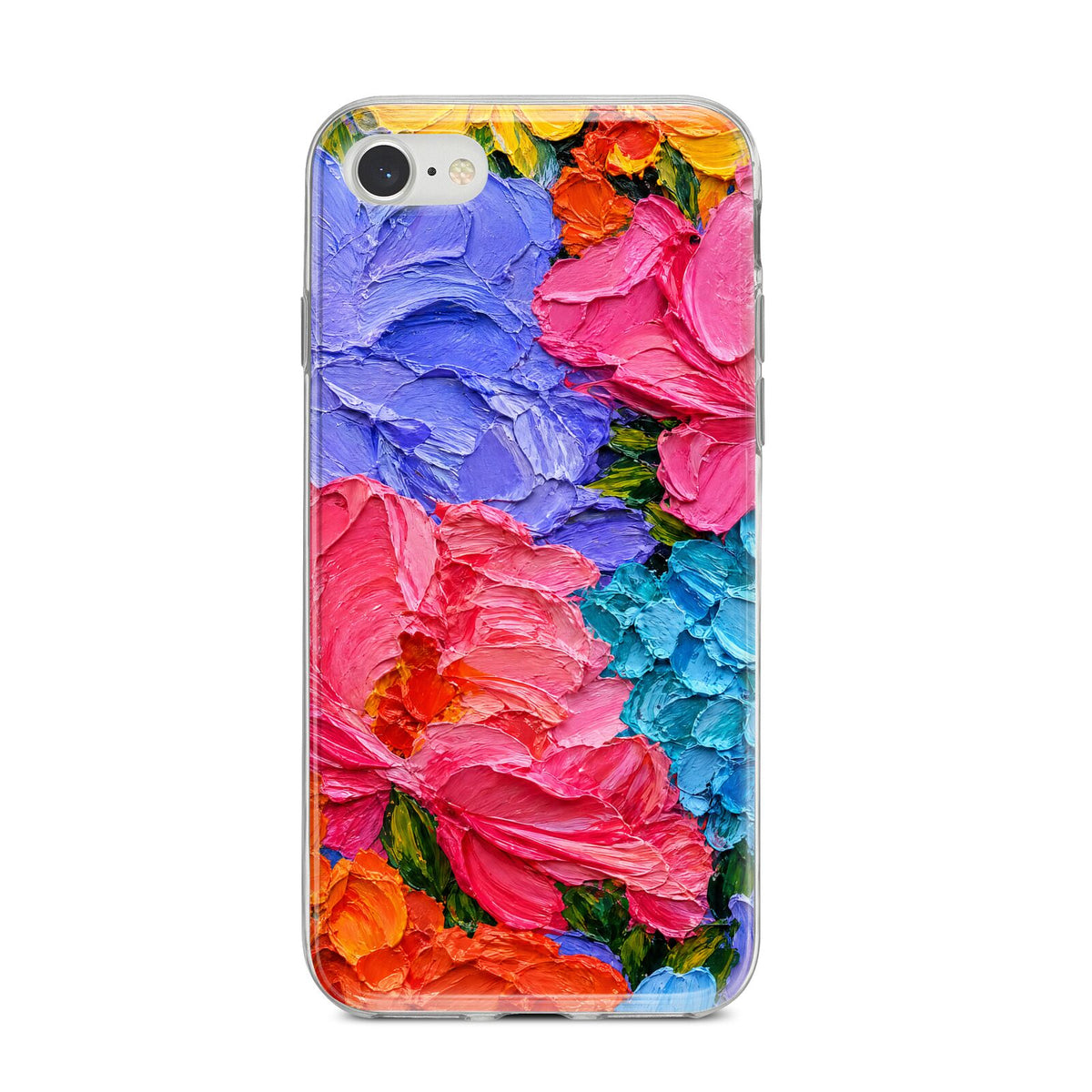 Bloom Riot iPhone 8 Bumper Case on Silver iPhone