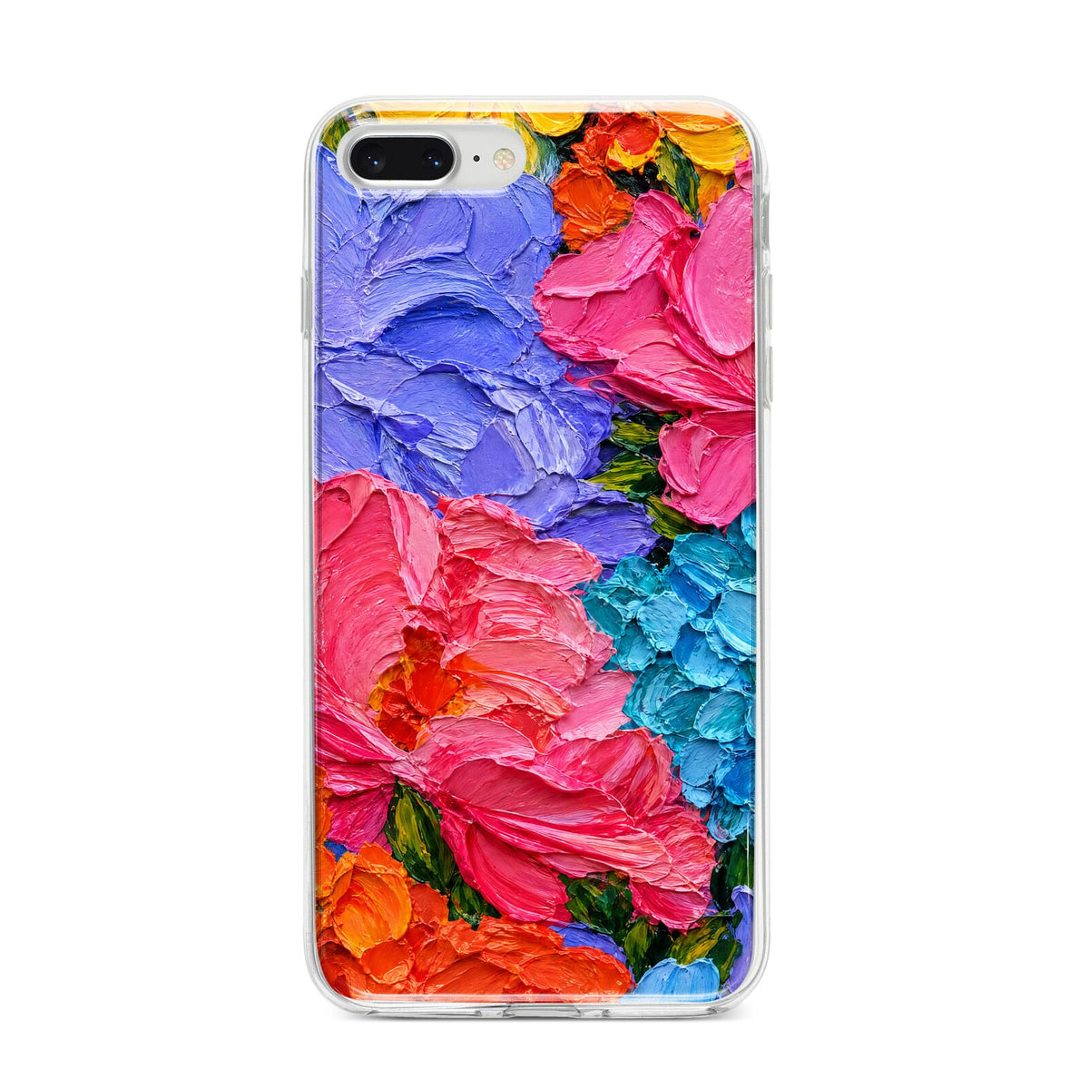 Bloom Riot iPhone 8 Plus Bumper Case on Silver iPhone