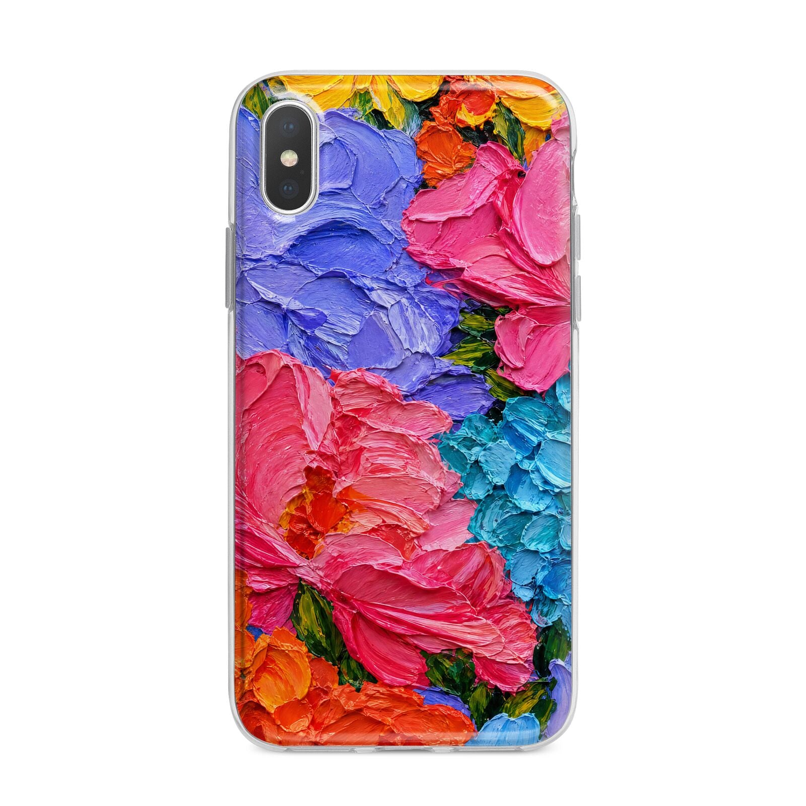 Bloom Riot iPhone X Bumper Case on Silver iPhone Alternative Image 1