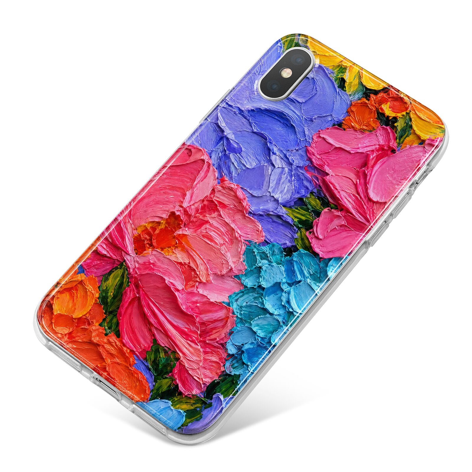 Bloom Riot iPhone X Bumper Case on Silver iPhone