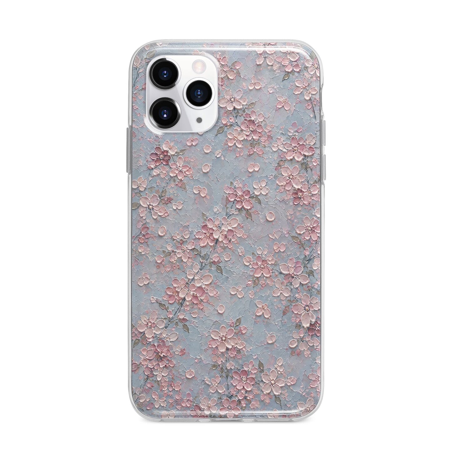 Blossom Haze Apple iPhone 11 Pro Max in Silver with Bumper Case