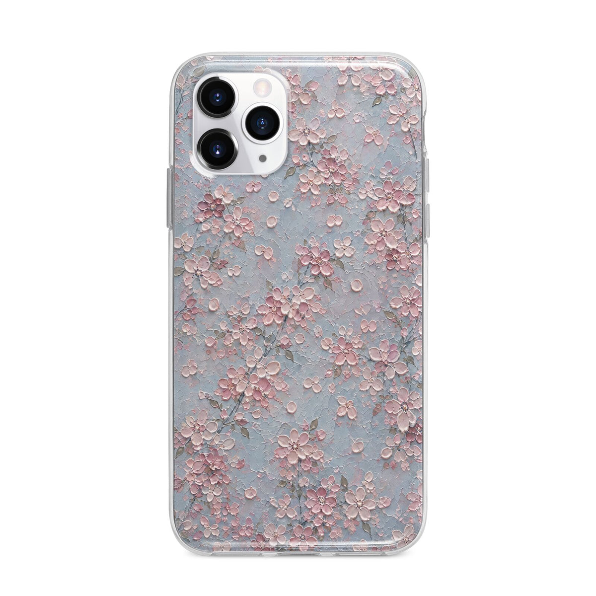 Blossom Haze Apple iPhone 11 Pro Max in Silver with Bumper Case