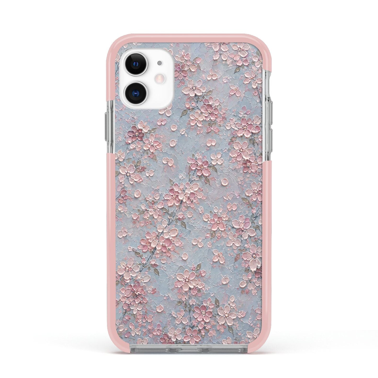 Blossom Haze Apple iPhone 11 in White with Pink Impact Case