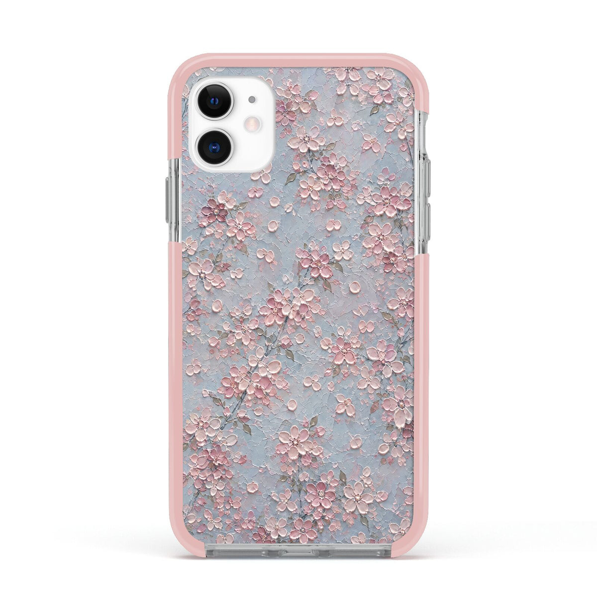 Blossom Haze Apple iPhone 11 in White with Pink Impact Case