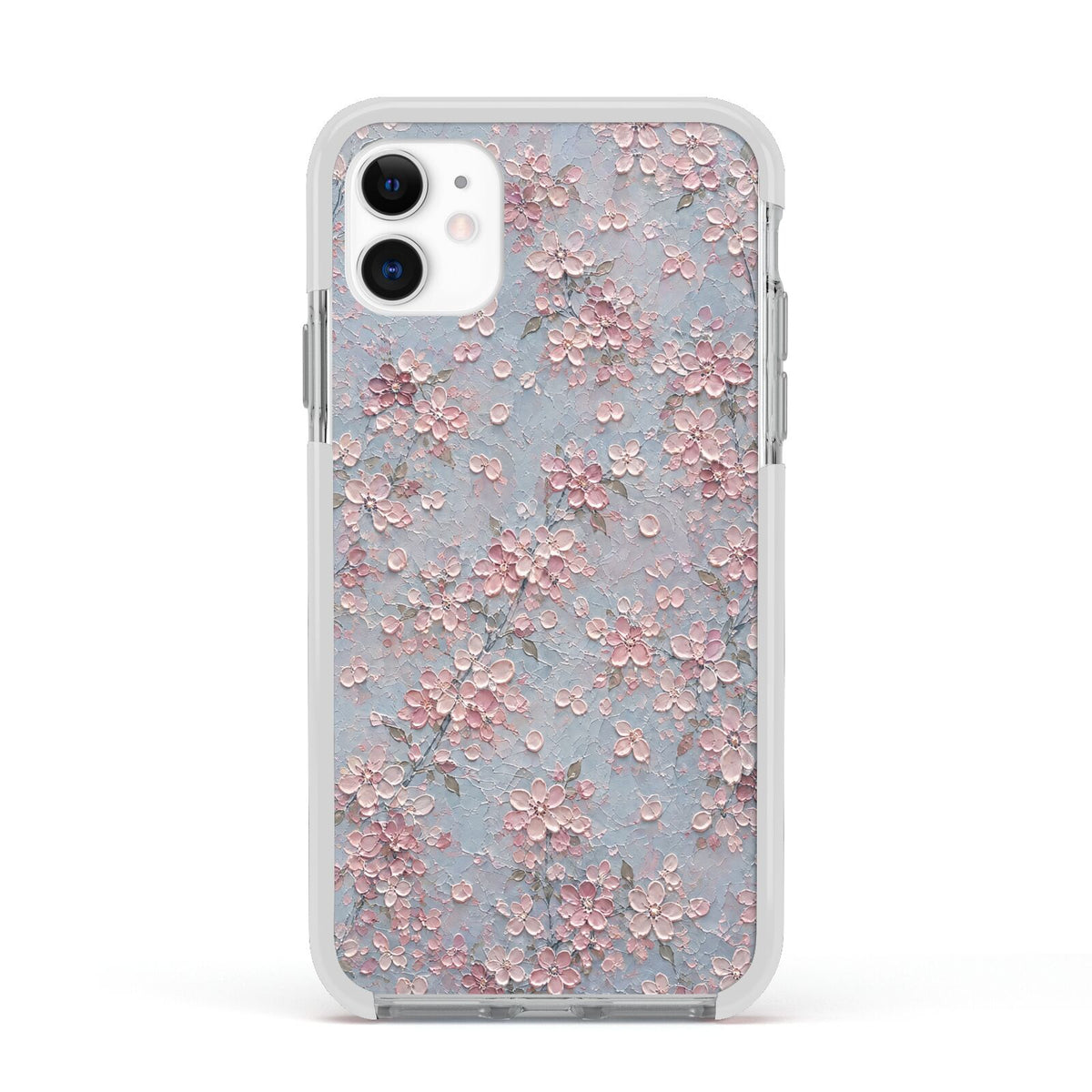 Blossom Haze Apple iPhone 11 in White with White Impact Case