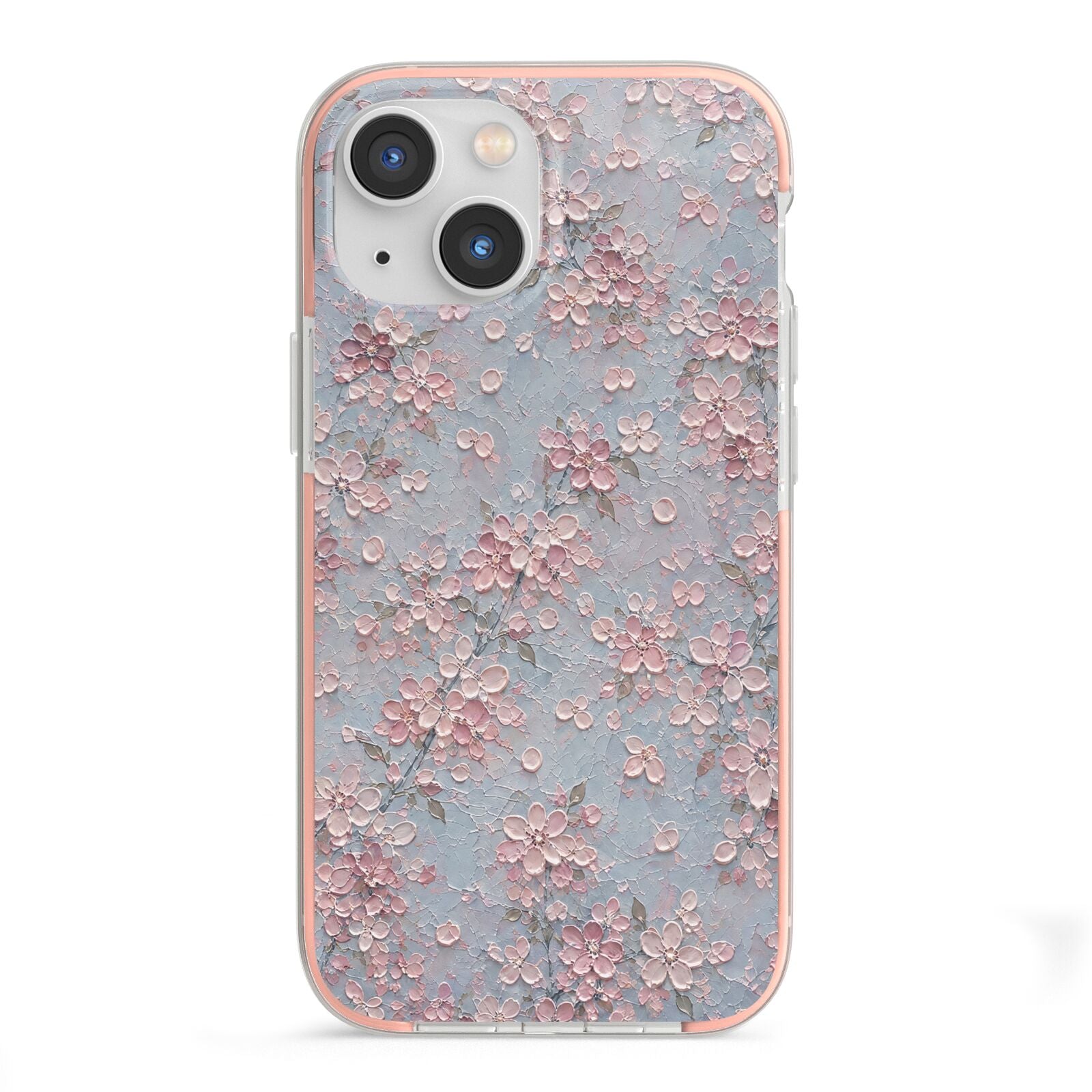 Blossom Haze iPhone 13 Mini TPU Impact Case with Pink Edges