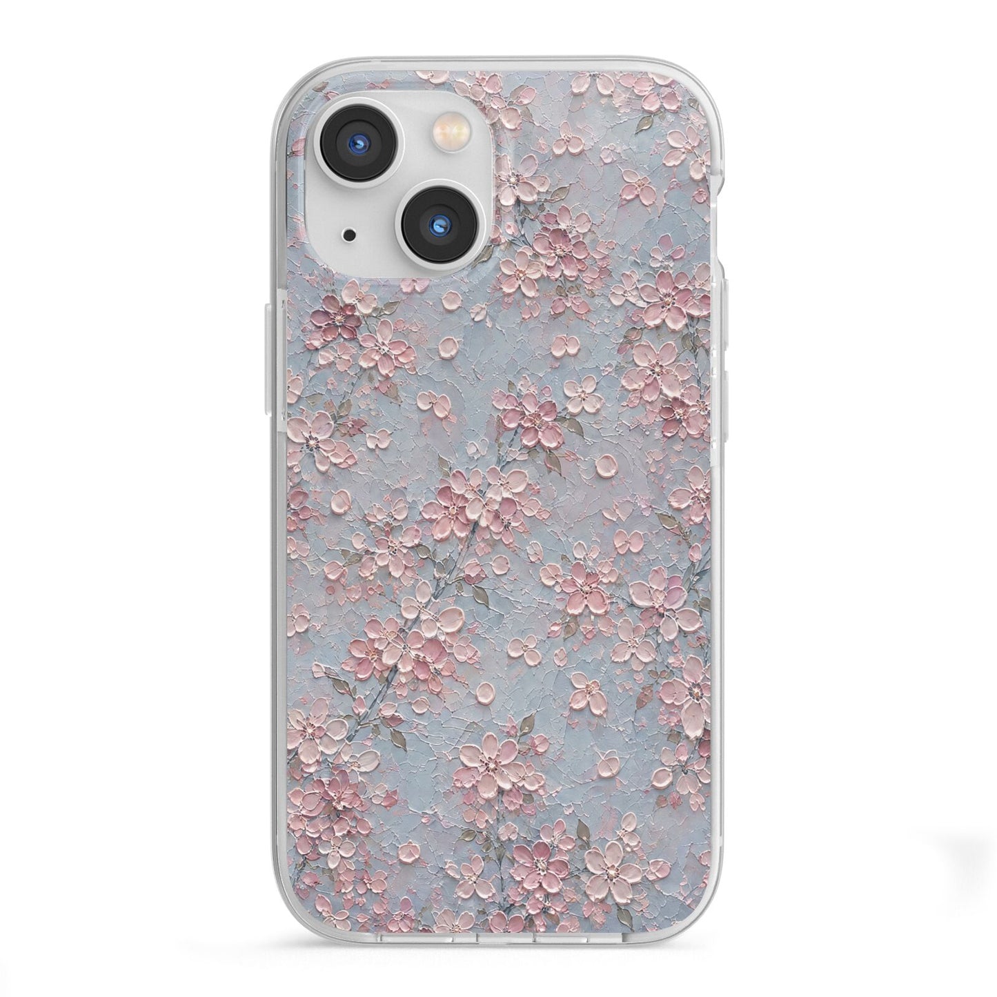 Blossom Haze iPhone 13 Mini TPU Impact Case with White Edges
