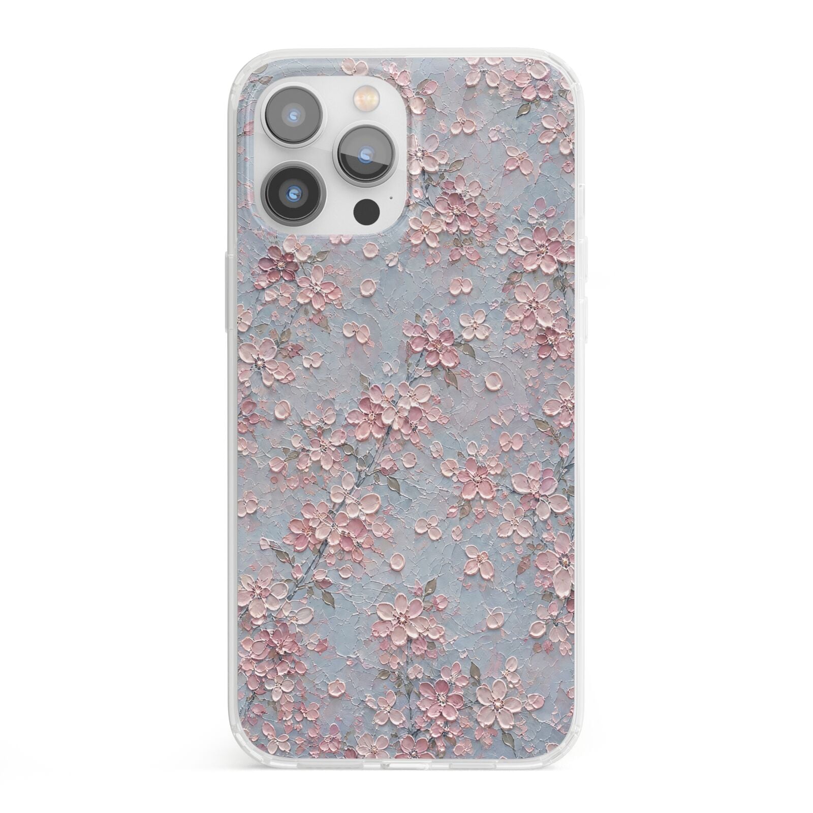 Blossom Haze iPhone 13 Pro Max Clear Bumper Case