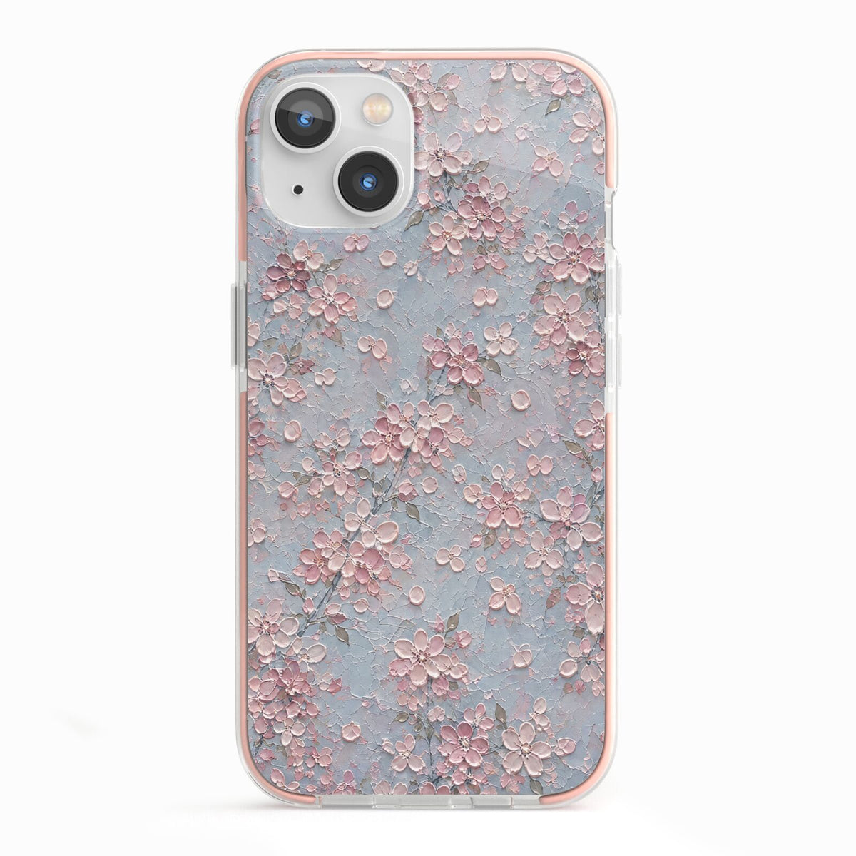 Blossom Haze iPhone 13 TPU Impact Case with Pink Edges