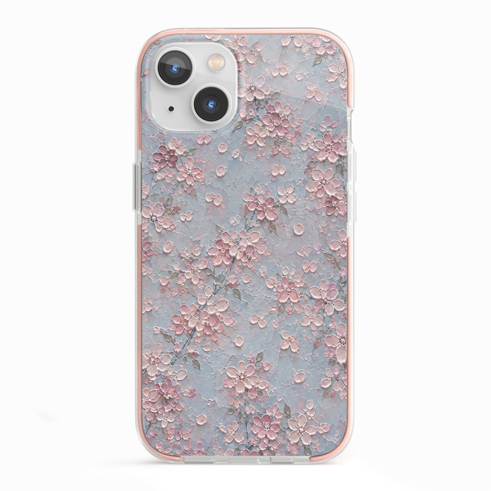Blossom Haze iPhone 13 TPU Impact Case with Pink Edges