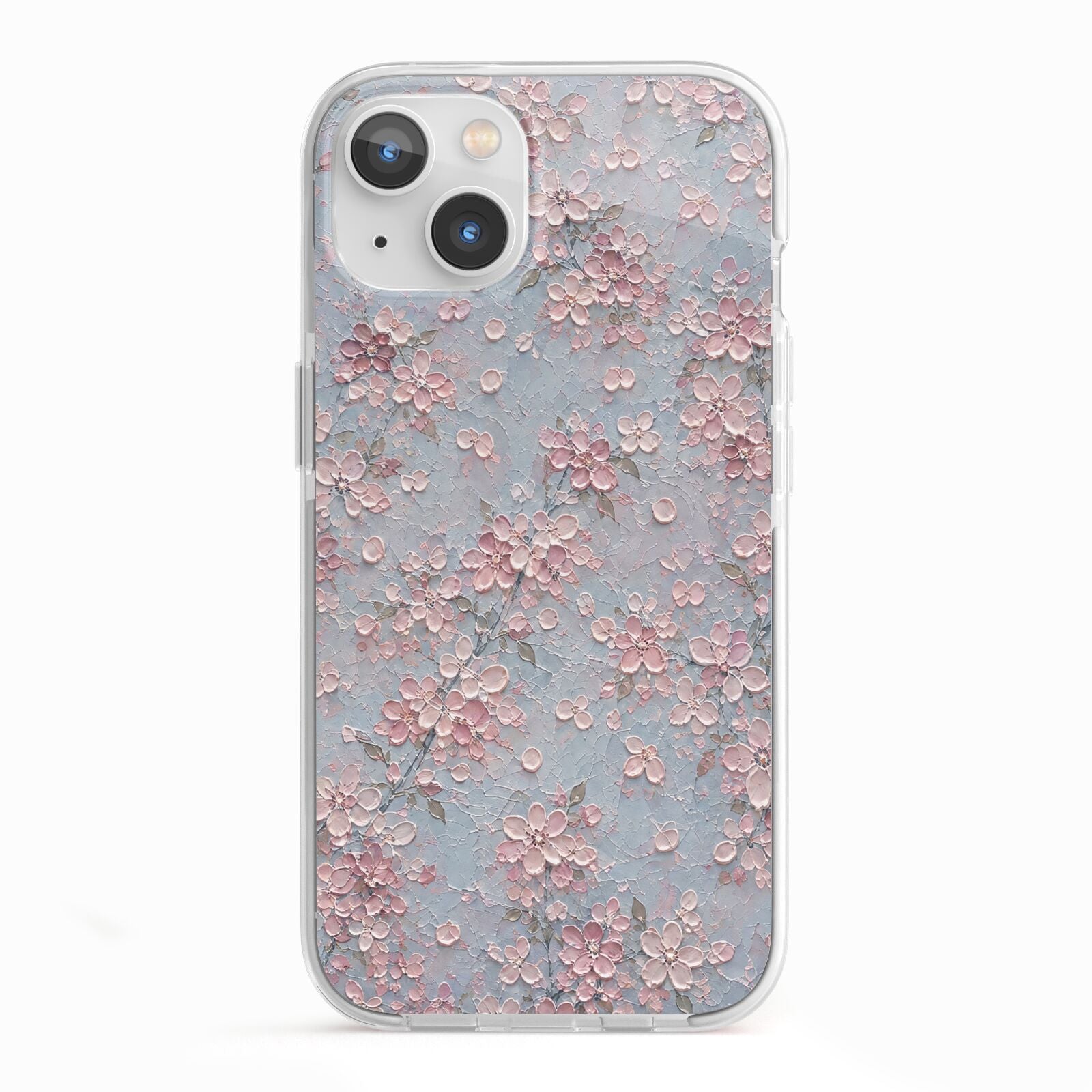 Blossom Haze iPhone 13 TPU Impact Case with White Edges