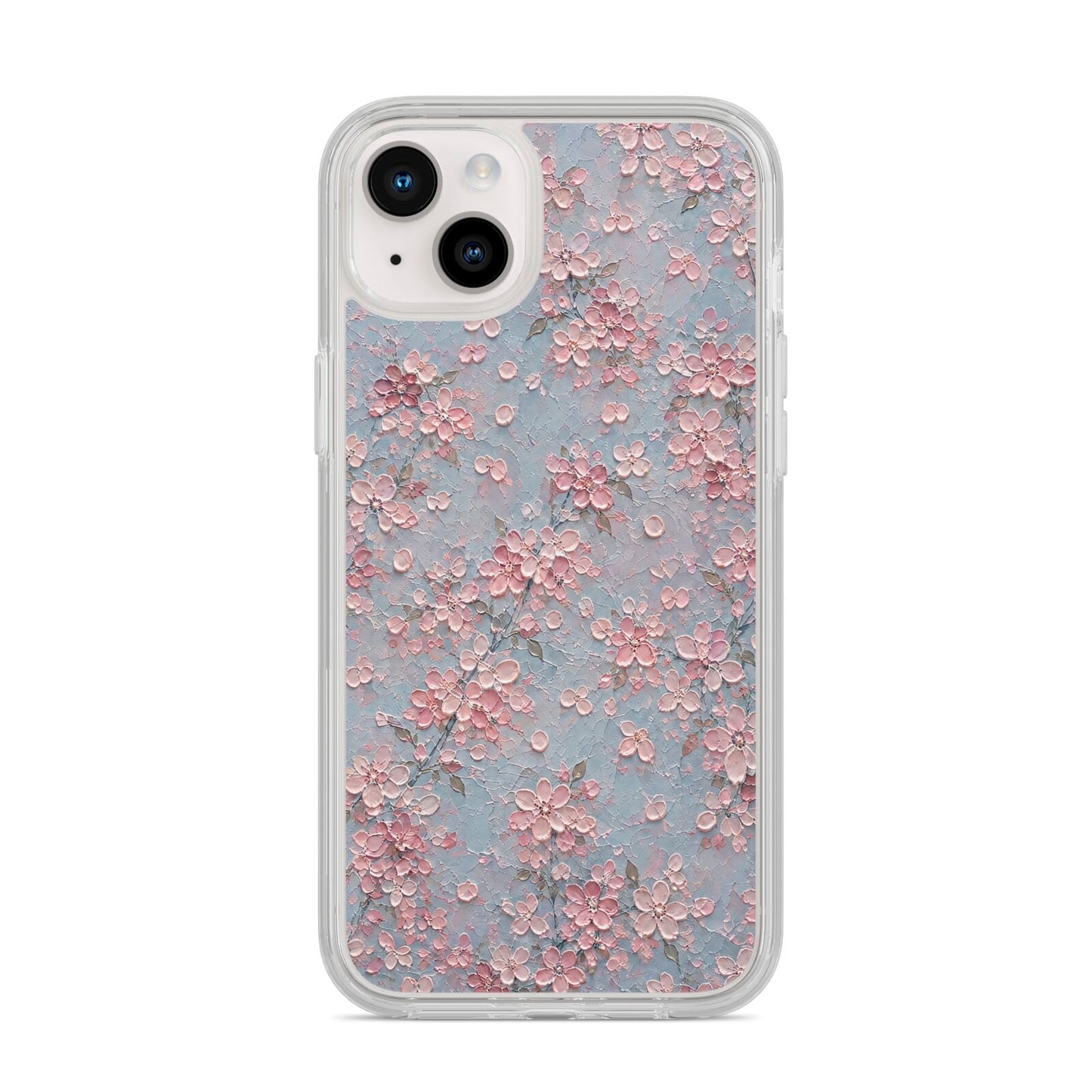 Blossom Haze iPhone 14 Plus Clear Tough Case Starlight