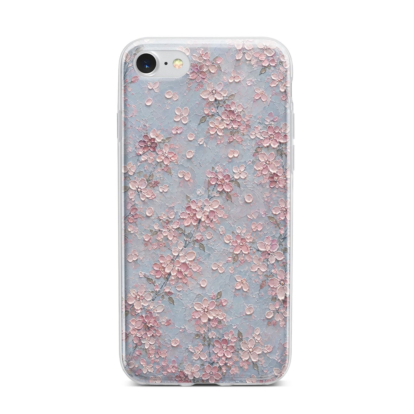 Blossom Haze iPhone 7 Bumper Case on Silver iPhone