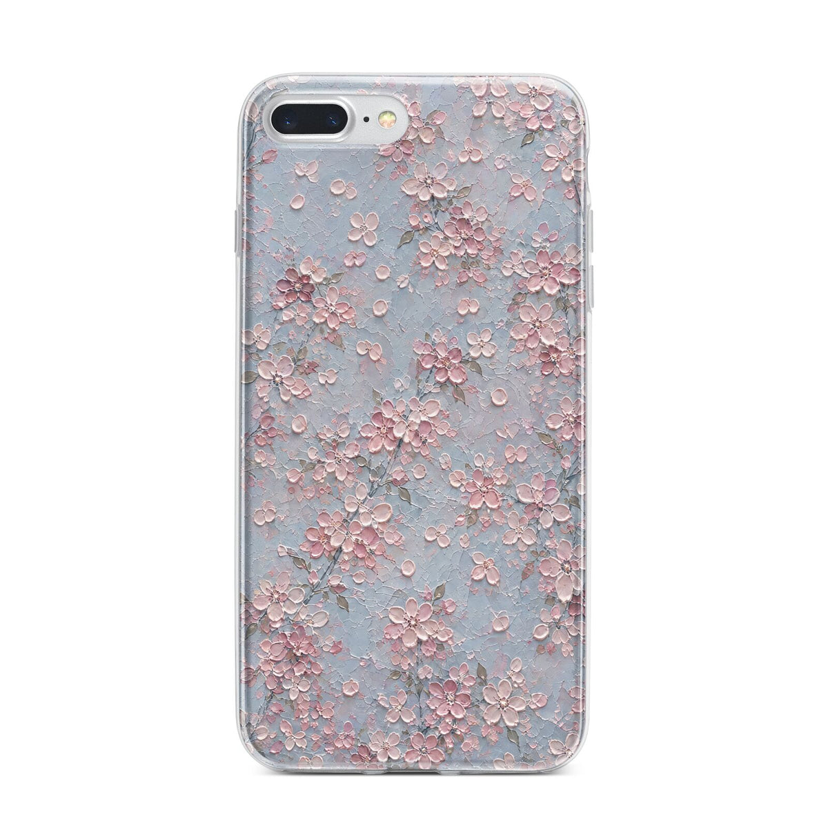 Blossom Haze iPhone 7 Plus Bumper Case on Silver iPhone