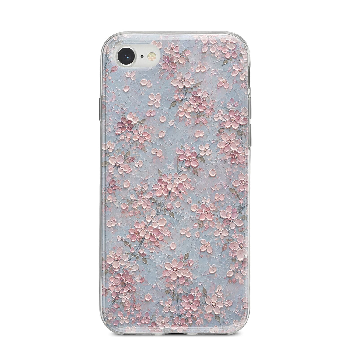 Blossom Haze iPhone 8 Bumper Case on Silver iPhone