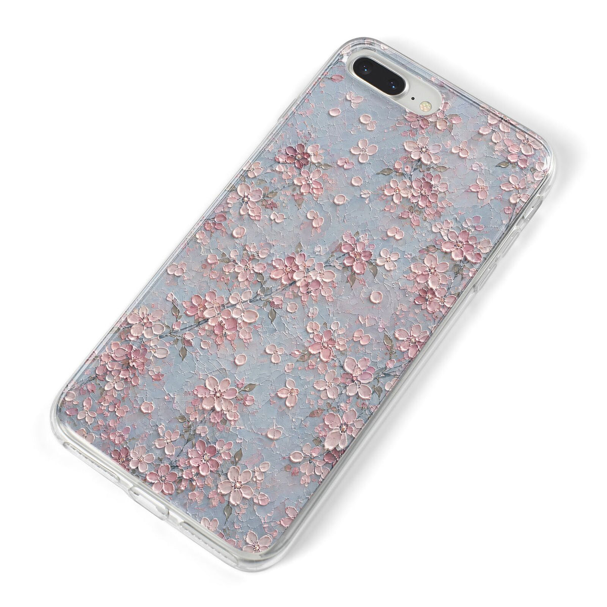 Blossom Haze iPhone 8 Plus Bumper Case on Silver iPhone Alternative Image