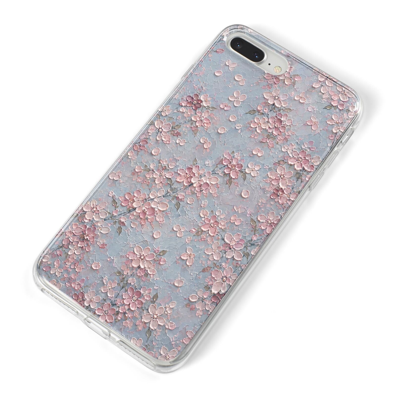 Blossom Haze iPhone 8 Plus Bumper Case on Silver iPhone Alternative Image