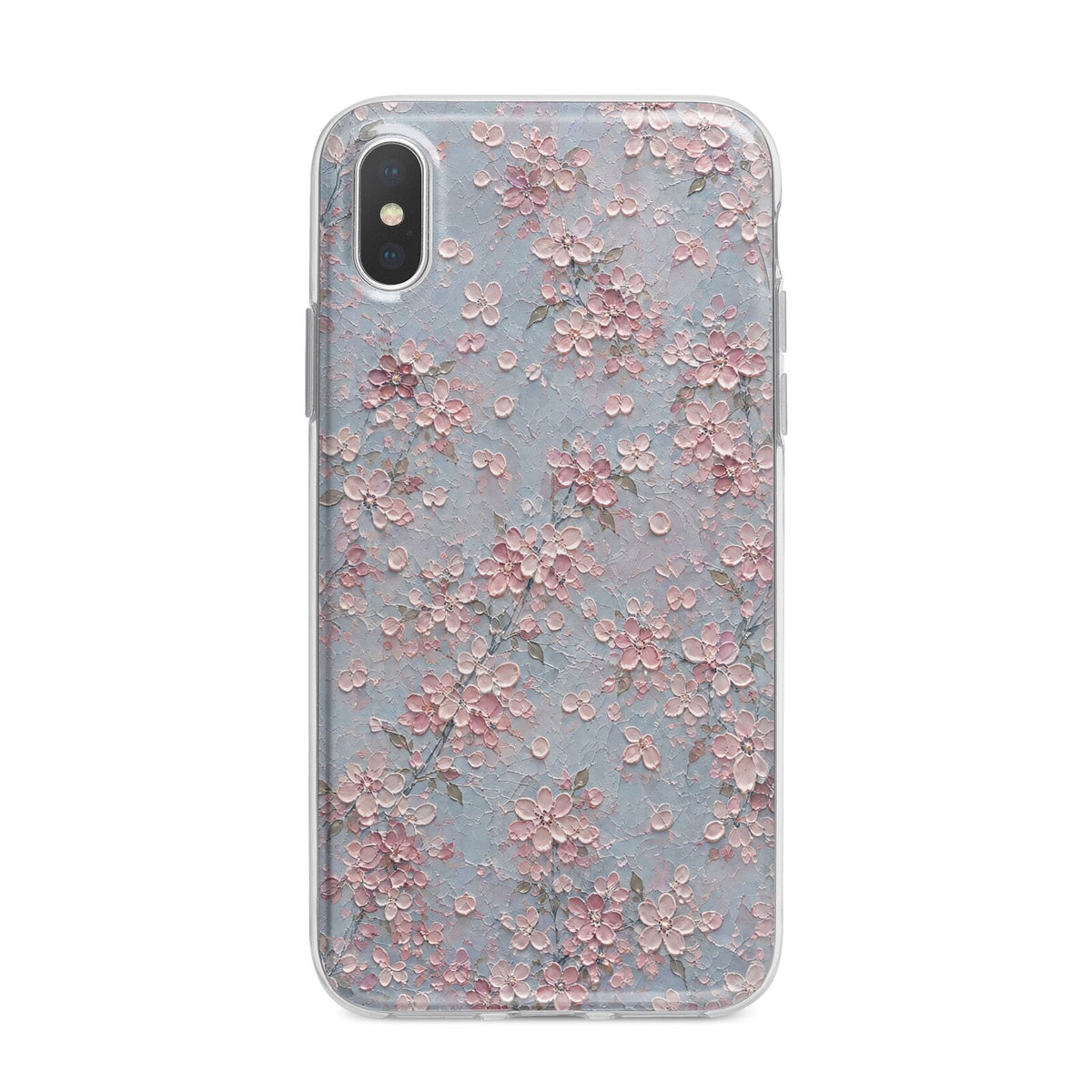 Blossom Haze iPhone X Bumper Case on Silver iPhone Alternative Image 1