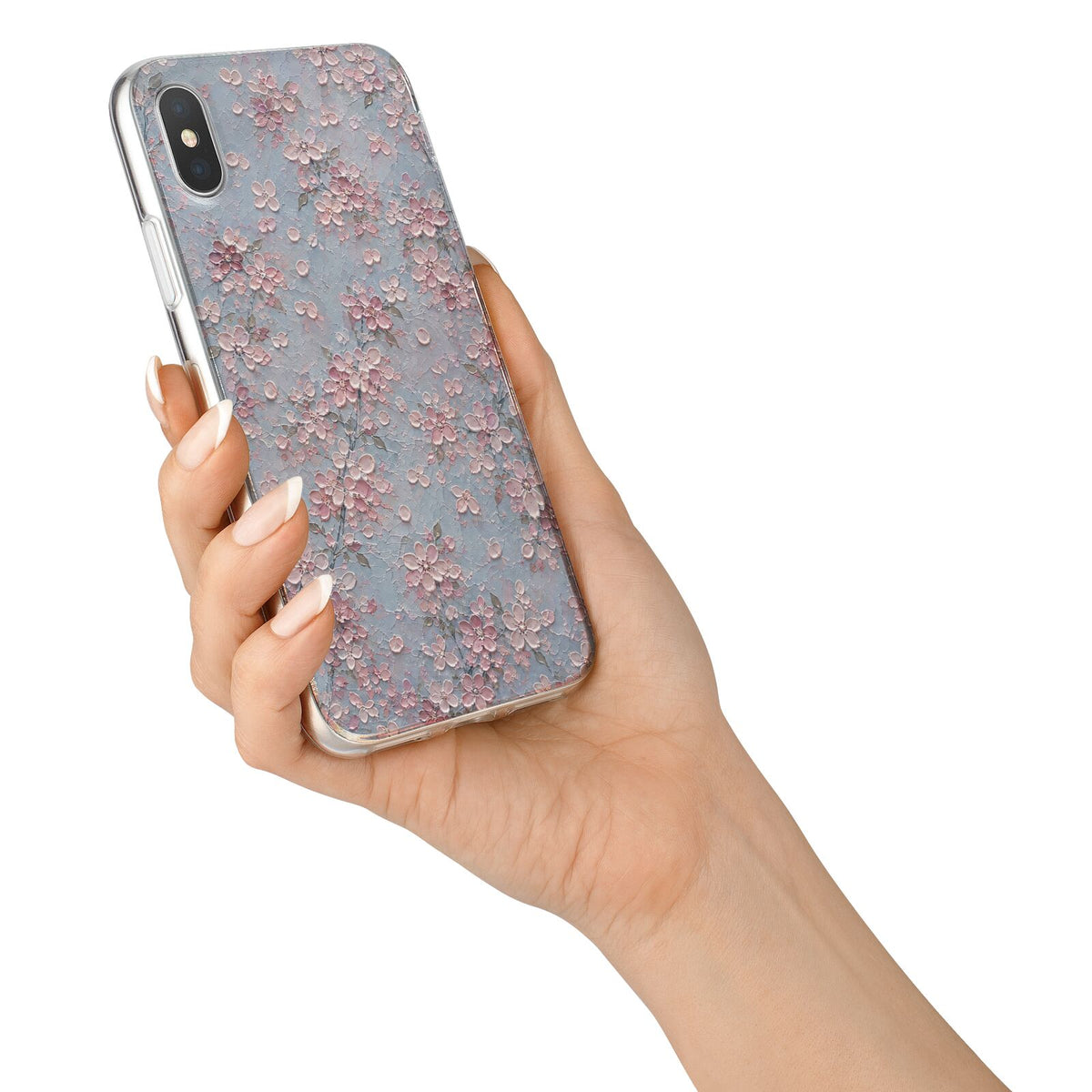 Blossom Haze iPhone X Bumper Case on Silver iPhone Alternative Image 2