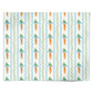 Blue Carrot Stripe Easter Design Personalised Wrapping Paper Alternative