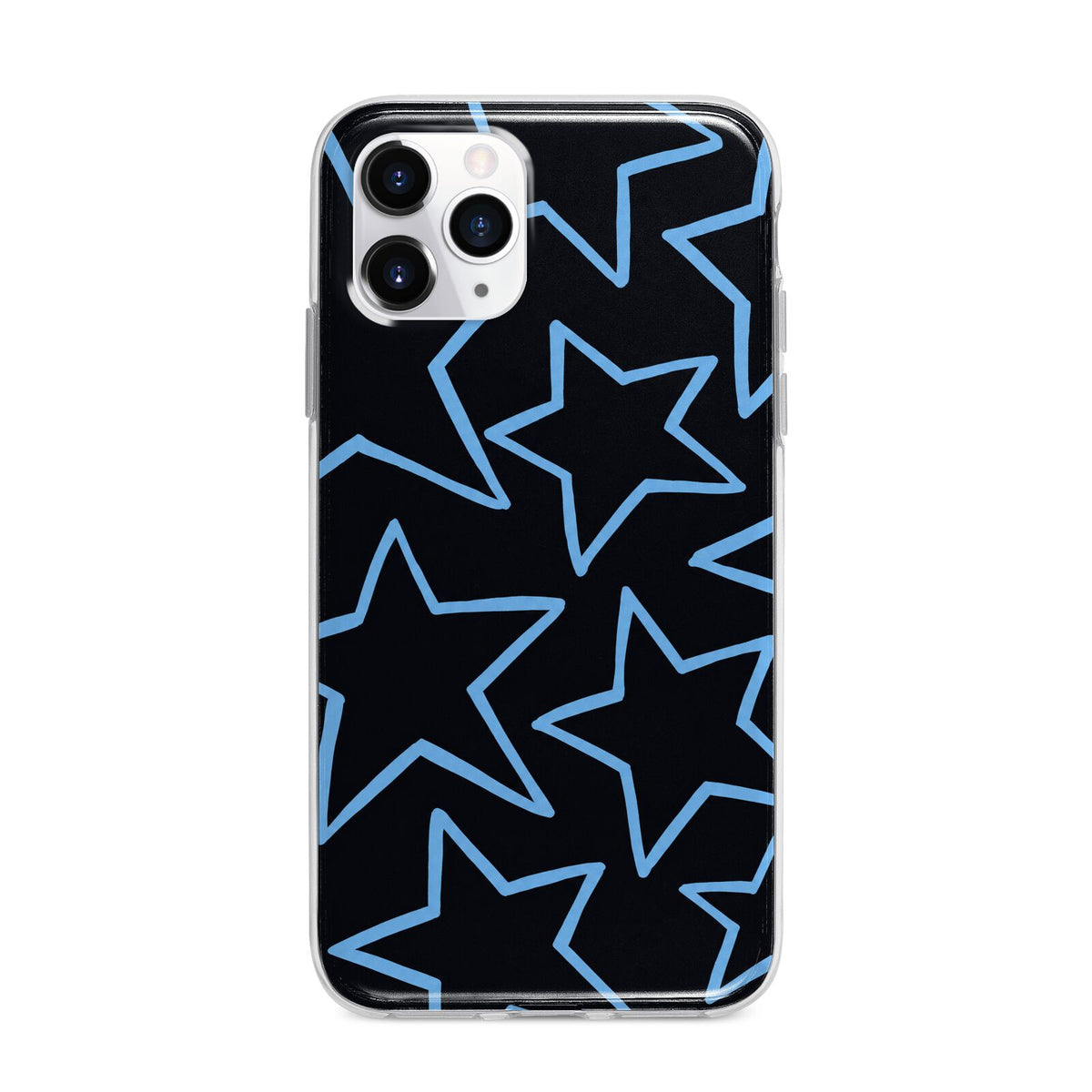 Blue Hour Stars Apple iPhone 11 Pro Max in Silver with Bumper Case
