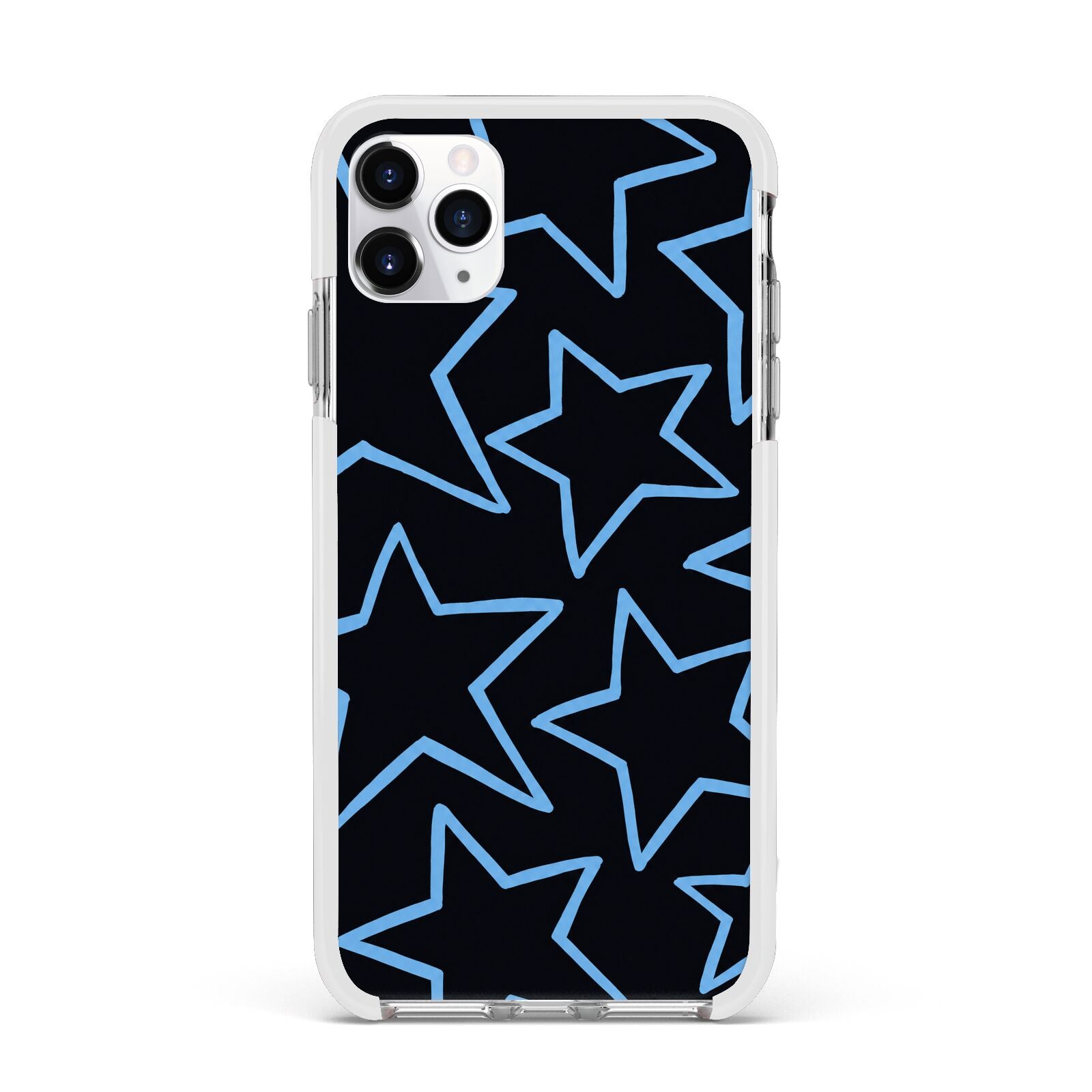 Blue Hour Stars Apple iPhone 11 Pro Max in Silver with White Impact Case