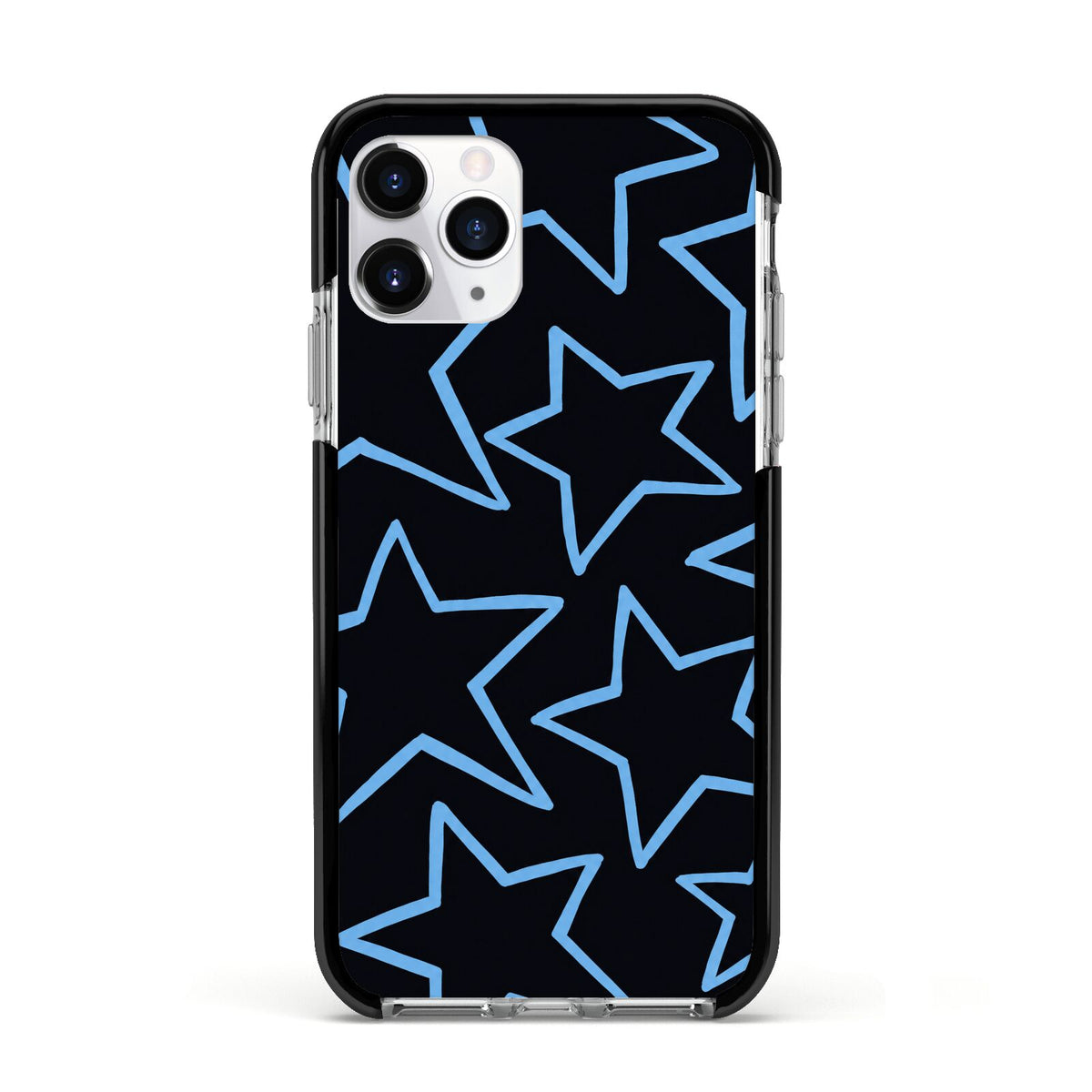 Blue Hour Stars Apple iPhone 11 Pro in Silver with Black Impact Case
