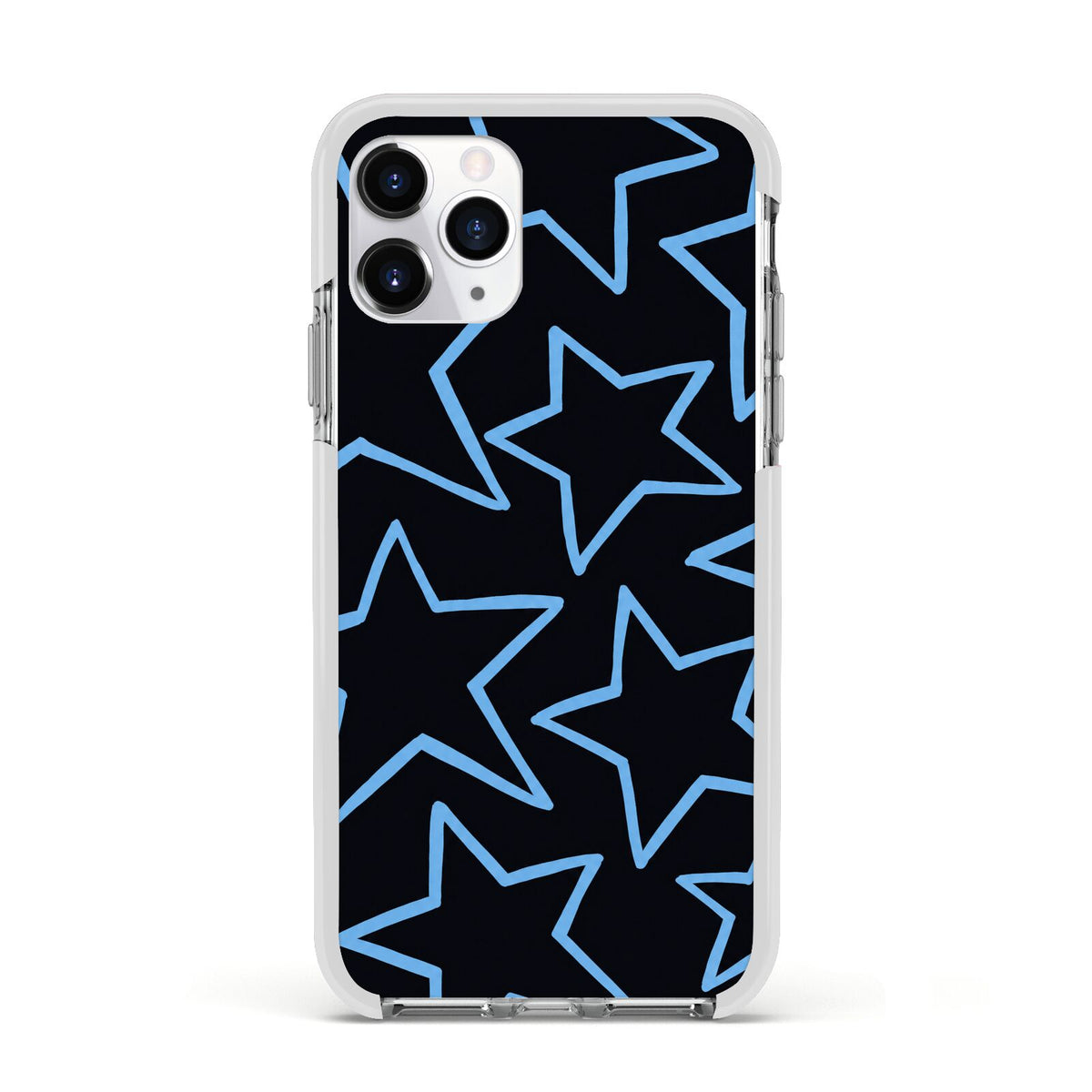 Blue Hour Stars Apple iPhone 11 Pro in Silver with White Impact Case