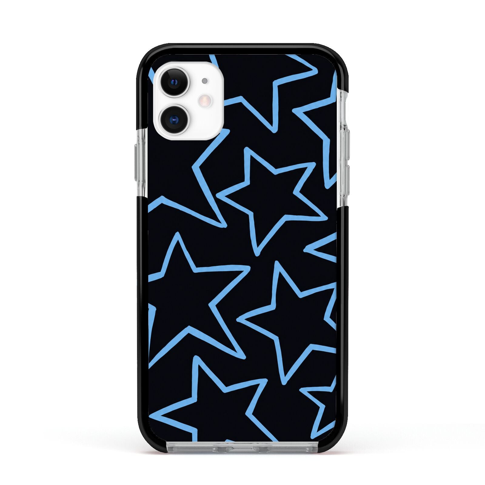 Blue Hour Stars Apple iPhone 11 in White with Black Impact Case